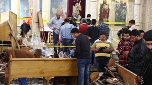 تفجير الكنيسة في طنطا أسفر عن مقتل وإصابة العشرات -  أ ف ب