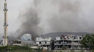 تعرضت مناطق واسعة في العاصمة السورية دمشق لدمار هائل- جيتي