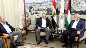 زيارة الوفد استمرت عدة ساعات التقى خلالها قيادة حماس- تويتر