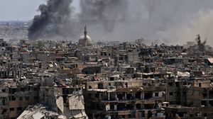النظام السوري يواصل حملته العسكرية في مخيم اليرموك لليوم الثامن على التوالي- جيتي 