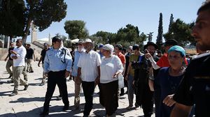 الوزير الإسرائيلي اقتحم الأقصى على رأس مجموعة من المستوطنين المتطرفين- جيتي 