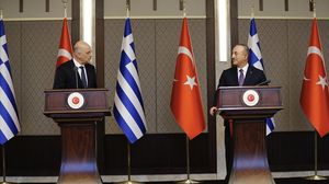 شهد المؤتمر الصحفي بين وزيري الخارجية التركي واليوناني سجالا حادا- الأناضول