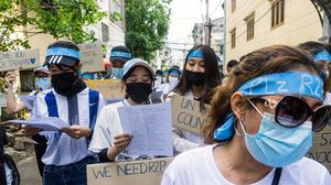 الاحتجاجات مستمرة في ميانمار ومطالب بالإفراج عن المعتقلين- جيتي