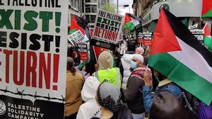 منظمات بريطانية دعت للتظاهرة تأييدا للفلسطينيين الذين يتعرضون لانتهاكات الاحتلال- الرابطة الإسلامية في بريطانيا