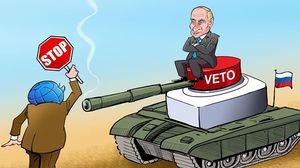كاريكاتير الفيتو الروسي