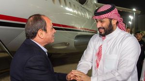 ابن سلمان كان في استقبال السيسي لدى وصوله إلى الرياض- تويتر