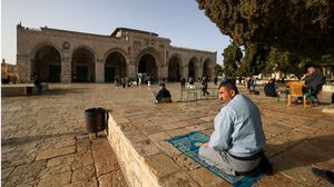 يستعد الفلسطينيون لصلاة جمعة ثالثة في رمضان- جيتي