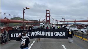أغلق عدد من المتظاهرين جسرا في سان فرانسيسكو احتجاجا على الإبادة بغزة- إكس