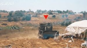 استخدم مقاتلو القسام قذيفة "الياسين 105" في تدمير الجرافة- القسام