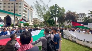 يشار إلى أن العديد من المدن المغربية تشهد تظاهرات حاشدة بوتيرة يومية تضامنا مع غزة- فيسبوك /  الهيئة المغربية لنصرة قضايا الأمة