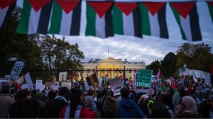 احتجاجات أمام البيت الأبيض على دعم الاحتلال في مجازره بغزة- جيتي