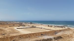 مساحة المشروع تبلغ حوالي 281.4 دونم وهي مخصصة للتشغيل ومرور كميات كبيرة من البضائع إلى أراضي قطاع غزة- جيش الاحتلال