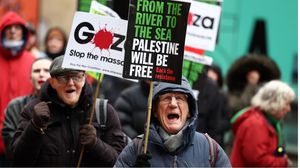 تظاهرات مستمرة في لندن انتصارا لغزة- جيتي