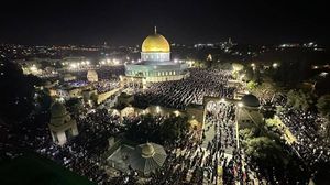 تمكن أكثر من 200 ألف مصل من إحياء ليلة القدر في المسجد الأقصى- إكس/ القسطل الإخباري