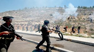 مواجهات بين الفلسطينيين والقوات الإسرائيلية - ا ف ب