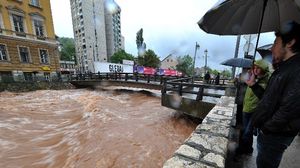 الفيضانات في البوسنة والهرسك - ا ف ب