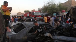 انفجار مركبات مفخخة في إحدى مناطق بغداد - ا ف ب