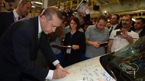 أردوغان في افتتاح مصنع فورد أوتوسان للسيارات