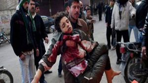 من ضحايا القصف الجوي على ريف حلب - ا ف ب