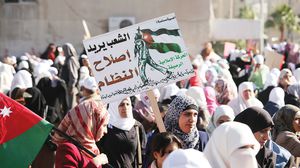 تمسك نشطاء الأردن بشعار إصلاح النظام - أرشيفية