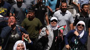 نظم المسيرة الملتقى الشعبي للدفاع عن الأردن وفلسطين - الأناضول