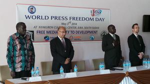 صحفيو جنوب السودان يحتفلون باليوم العالمي للصحافة - الاناضول