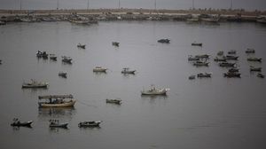 قوارب صيد في ميناء غزة - ا ف ب
