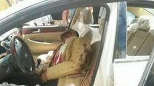 مشهد ما بعد اغتيال مدير المخابرات العامة في شرق ليبيا إبراهيم عقيلة - ا ف ب