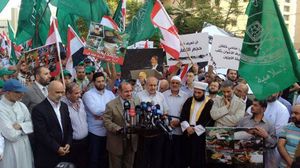 وقفة للجماعة الإسلامية في لبنان ضد الانقلاب في مصر - أرشيفية