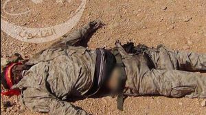 صورة جديدة نشرها جيش الفتح على حسابه في "تويتر" لجثة أحد مقاتلي حزب الله