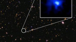 صورة نشرها مرصد كيك في هاواي في 5 أيار/ مايو 2015 تظهر أبعد المجرات المكتشفة حتى الآن - أ ف ب