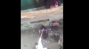 ضابط مصري يسحل سيدة- يوتيوب