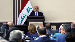 رئيس الوزراء العراقي حيدر العبادي أثناء حضوره جلسة البرلمان- أرشيفية