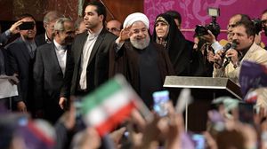 فاز روحاني للمرة الثانية بالانتخابات الرئاسية في البلاد على مرشح المحافظين ابراهيم رئيسي- الاناضول 