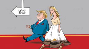 ترامب في القدس المحتلة إيفانكا كاريكاتير