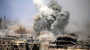 قصف للنظام السوري في درعا (أرشيفية)- أ ف ب