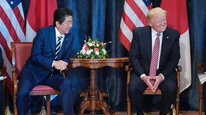 تصريح ترامب جاء خلال لقاء رئيس الوزراء الياباني قبيل قمة الدول السبع- أ ف ب