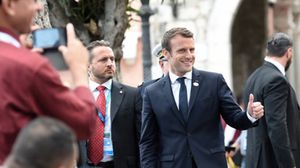 الرئيس الفرنسي ماكرون يستقبل بوتين في قصر فرساي- أ ف ب
