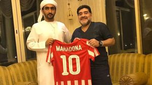 مارادونا سيقود نادي الفجيرة الذي يلعب في دوري الدرجة الثانية الإماراتي- أرشيفية