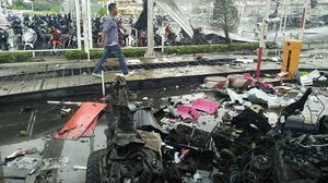 التفجير الثاني هز المركز أثناء هروب المتسوقين من التفجير الأول- تويتر