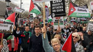 المسيرات تأتي بدعوة من منظمات داعمة للقضية الفلسطينية- تويتر