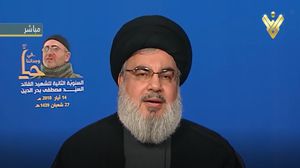 نصر الله: السعودية تقود المنطقة إلى عدو اخترعته وحرب تريد أن تجر العرب إليها هي مع إيران -يوتيوب
