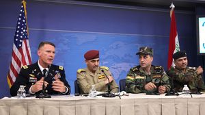  العقيد ريان ديلون، المتحدث باسم التحالف الدولي، قال إن "استمرار وجود قوات التحالف في العراق سيكون مرتكزا على الظروف، ويتناسب مع الحاجة"- جيتي