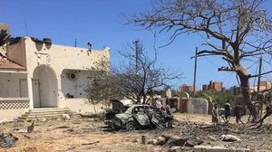القصف طال مساكن لمدنيين جنوب طرابلس- فيسبوك