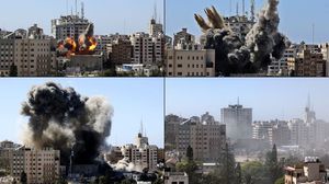 تقصف إسرائيل قطاع غزة بوحشية وترد المقاومة بمئات الصواريخ- جيتي