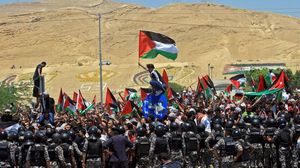 وصل الأردنيون الأسبوع الماضي إلى أقرب نقطة مع فلسطين المحتلة- جيتي