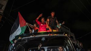 خرجت كافة مدن فلسطين محتفلة الليلة الماضية بعد توقيع الهدنة بطلب من الاحتلال- جيتي
