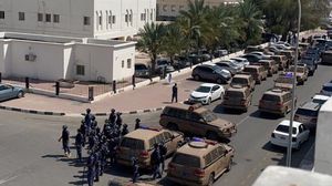 صورة تداولتها حسابات عمانية للانتشار الأمني الكثيف قبيل قمع مظاهرات في صحار- تويتر