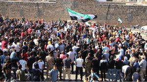 تظاهرة وسط مدينة درعا رفضا لانتخابات النظام وللمطالبة بإسقاطه- تويتر