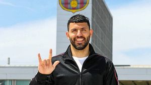 سينضم أغويرو إلى صفوف برشلونة بعد نهاية عقده مع السيتي في يونيو- برشلونة / تويتر
